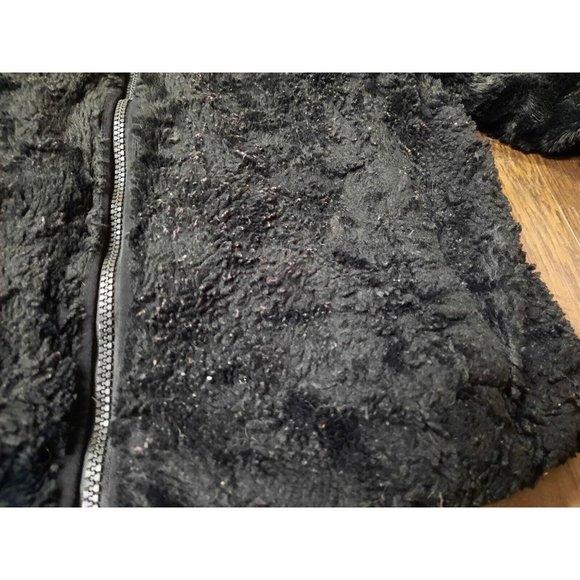 North Face Youth Girl Reversible Jacket Black & Gray Sz M 10/12. Read - Picture 6 of 9